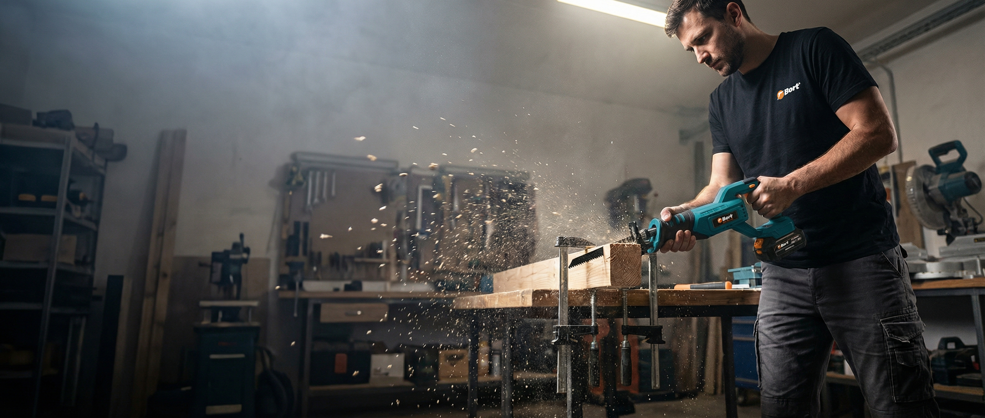 Аккумуляторная сабельная пила с постоянным маятниковым ходом Bort BRS-18Li-XK: обзор и характеристики современной модели