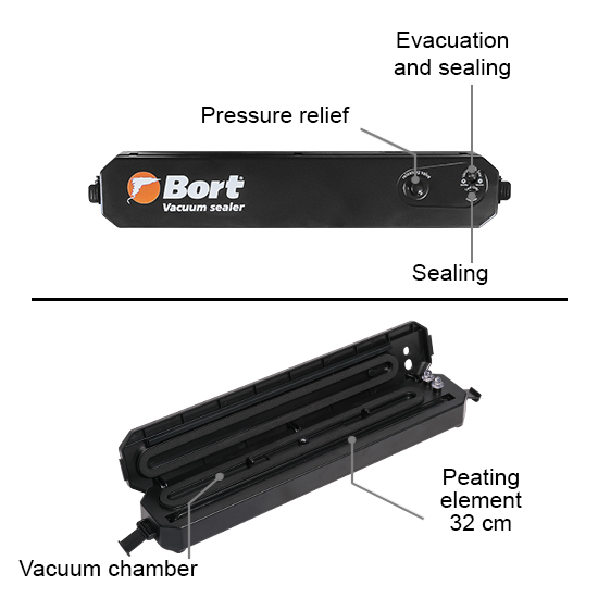 Vacuum sealer Bort BVV-100