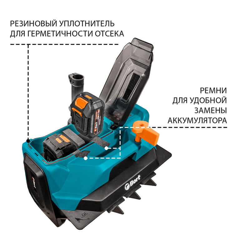 Аккумуляторный снегоуборщик Bort BSF-40