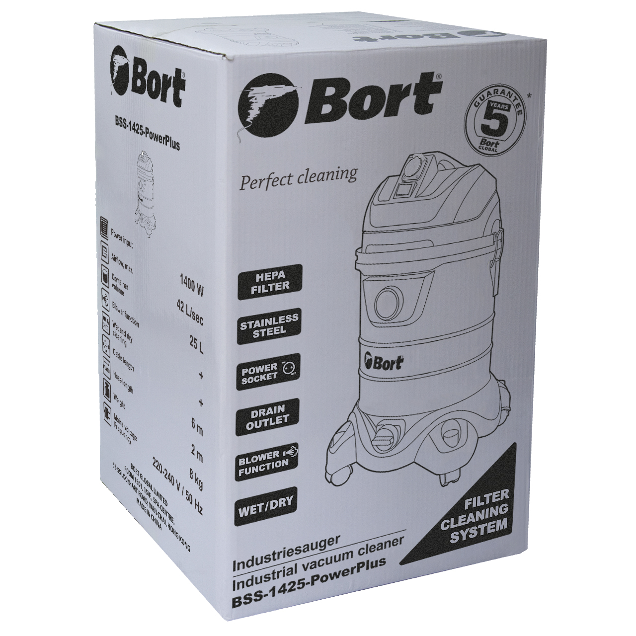 Профессиональный пылесос Bort BSS-1425-PowerPlus
