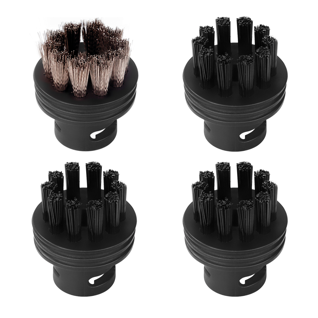 A set of accessories for a steam cleaner BORT Round brush SET (3+1) Mix