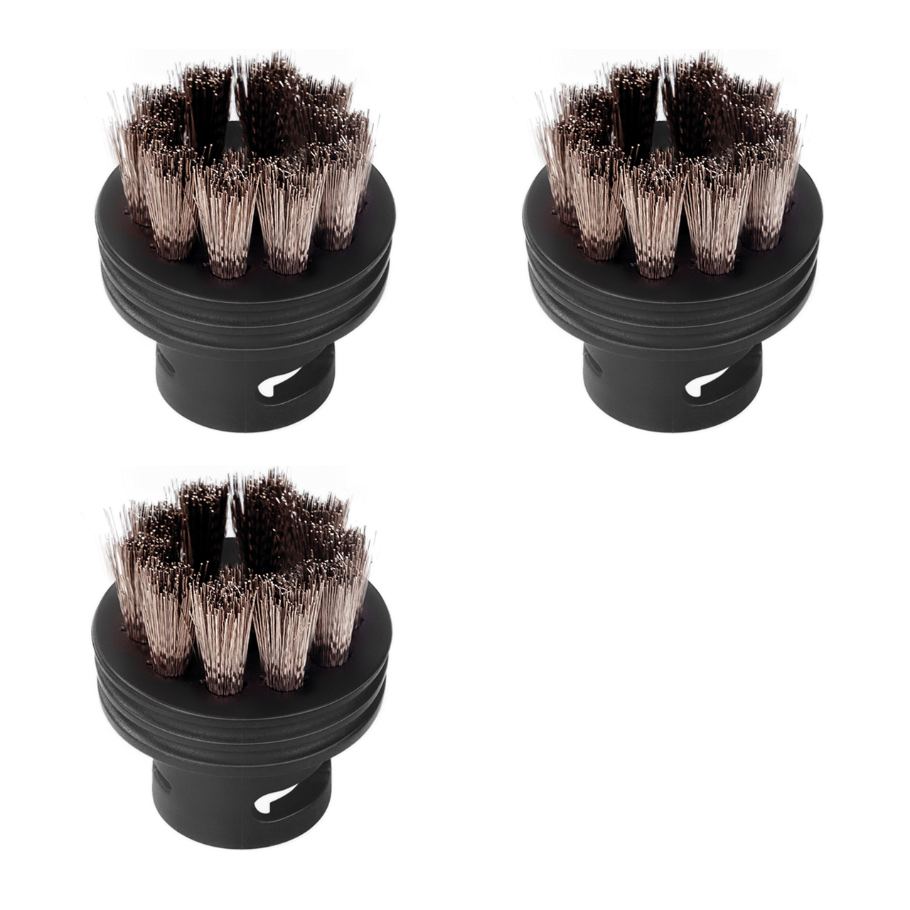 A set of accessories for a steam cleaner BORT Round brush SET (3pcs) SS