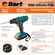 Cordless drill / driver BORT BAB-18Ux2Li-FDK (2x1,5Ah)