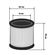 Cartridge filter for vacuum cleaner BORT BF-16-HEPA