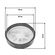 Cartridge filter for vacuum cleaner BORT BF-15-HEPA
